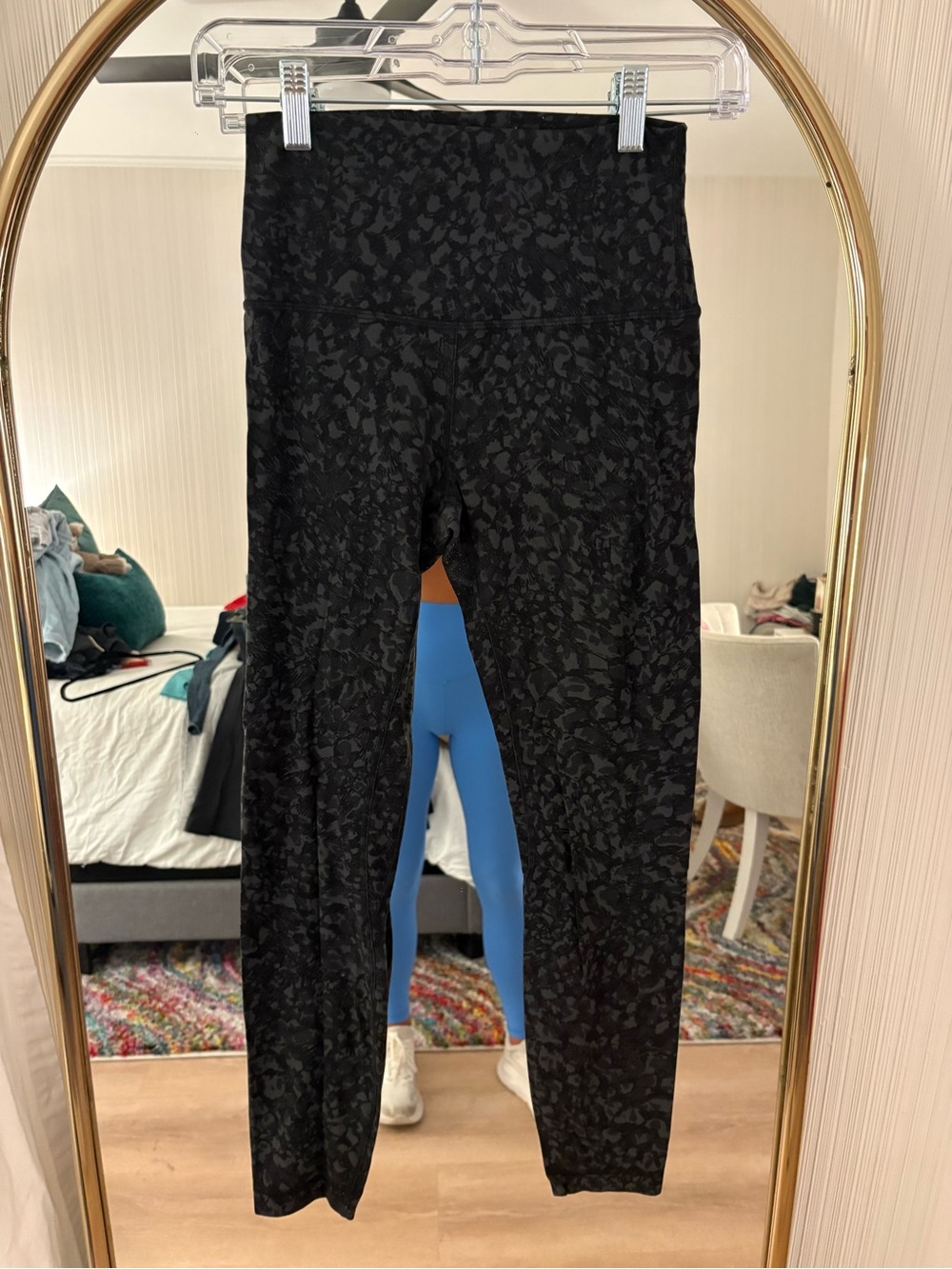 lululemon athletica Black Subtle Pattern Kids Leggings